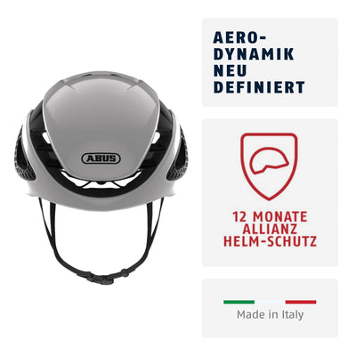 ABUS 77601 Fahrradhelm, Weiß (Polar White), M (52-58 cm)