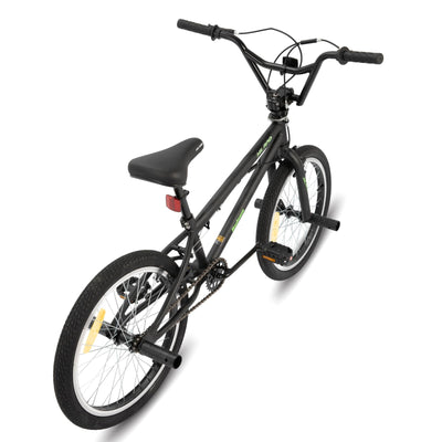 Hiland 20 Zoll BMX, 360° Rotor-System, Freestyle, 4 Stahl Pegs, Kettenschutz, Freilauf Schwarz kinderfahrrad