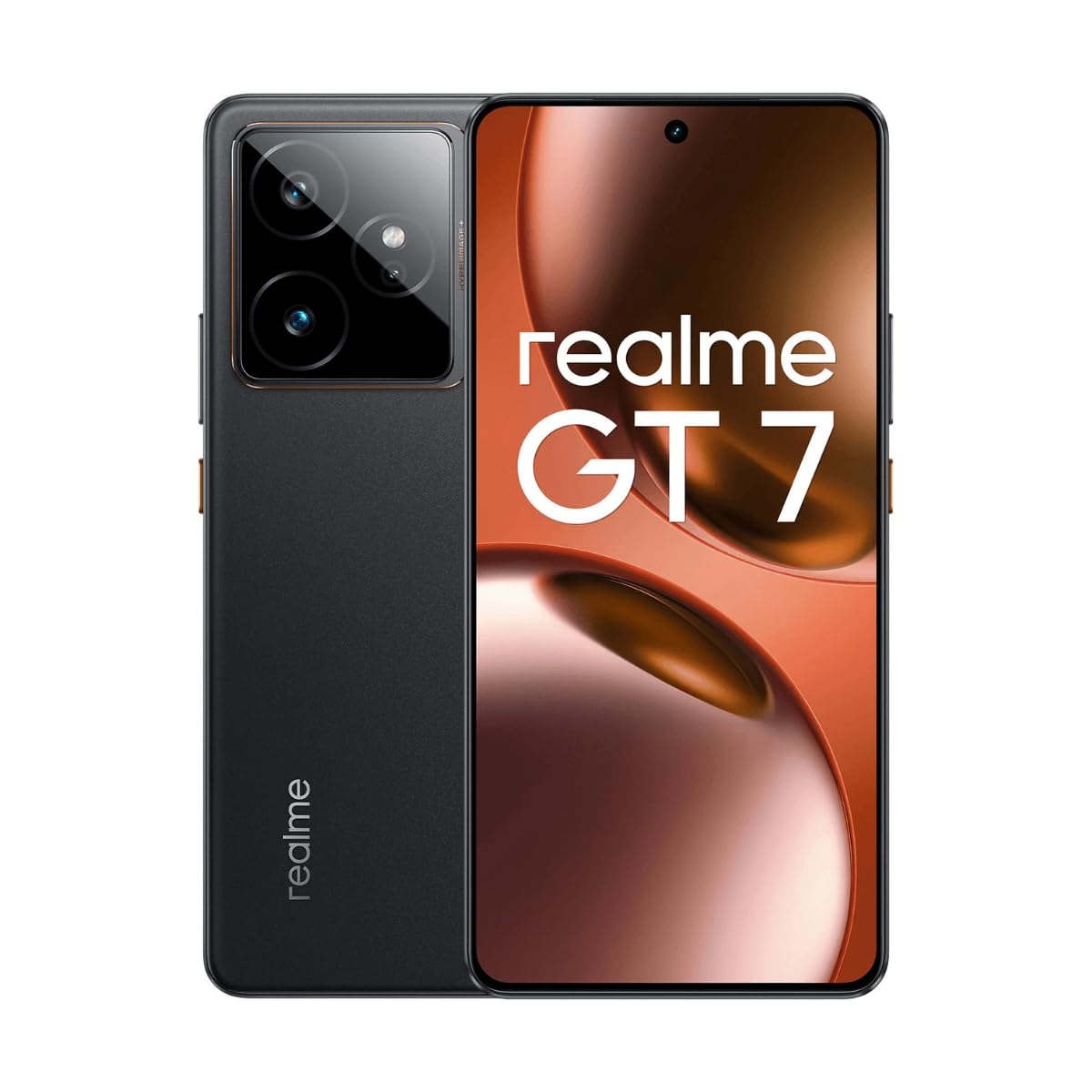 realme GT7 5G Smartphone,12+512GB,7000 mAh Battery,120W Charge,Dimensity 9400e Chipset,IMX906 50MP Camera, AI Planner,6000nits Pro-Esports 120Hz Display,IP69,Black,Amazon Exclusive(No Adapter)