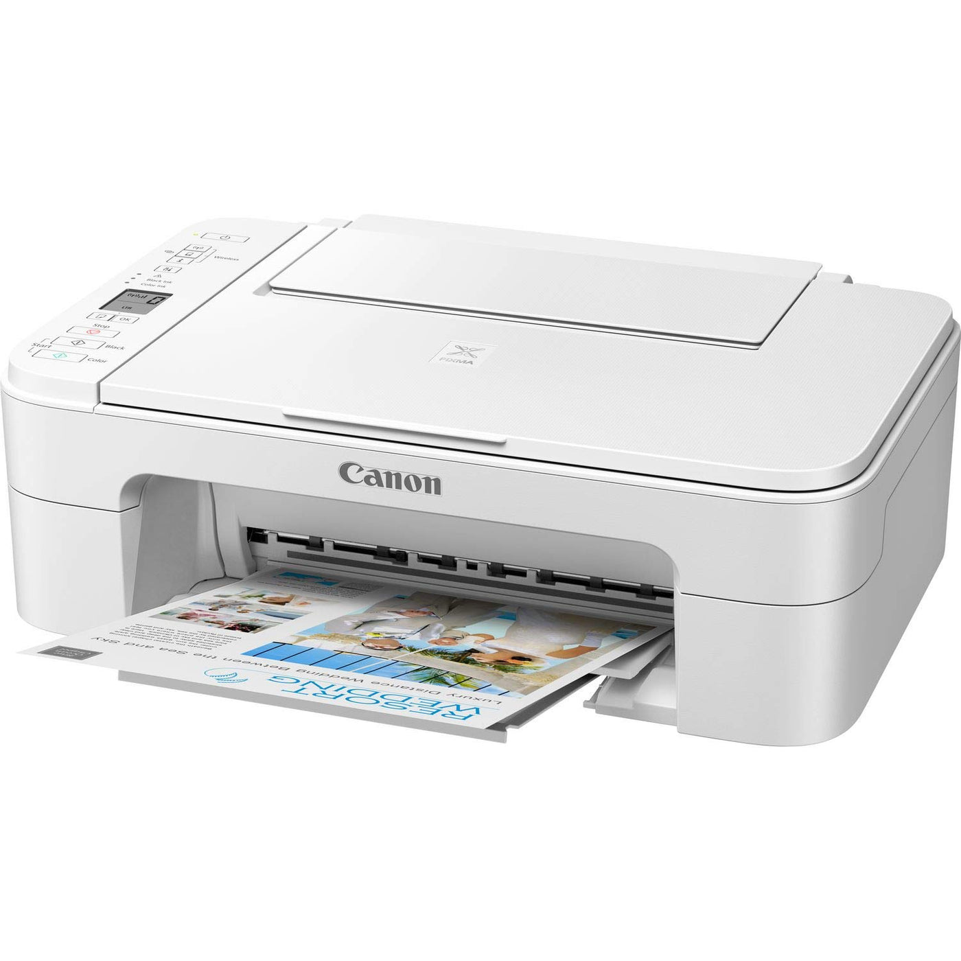 Canon PIXMA TS3351 Farbtintenstrahl-Multifunktionsgerät (Drucken, Scannen, Kopieren, 3, 8 cm LCD Anzeige, WLAN, Print App, 4.800 x 1.200 DPI) Weiss