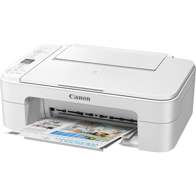 Canon PIXMA TS3351 Farbtintenstrahl-Multifunktionsgerät (Drucken, Scannen, Kopieren, 3, 8 cm LCD Anzeige, WLAN, Print App, 4.800 x 1.200 DPI) Weiss