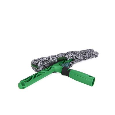 Unger ErgoTec Power Einwascher (Breite 35 cm, Mikrofaserbezug 100% Polyester, 2-Komponenten Griff, Bezug mit Klettverschluss, für streifenfreie Fenster) BC350