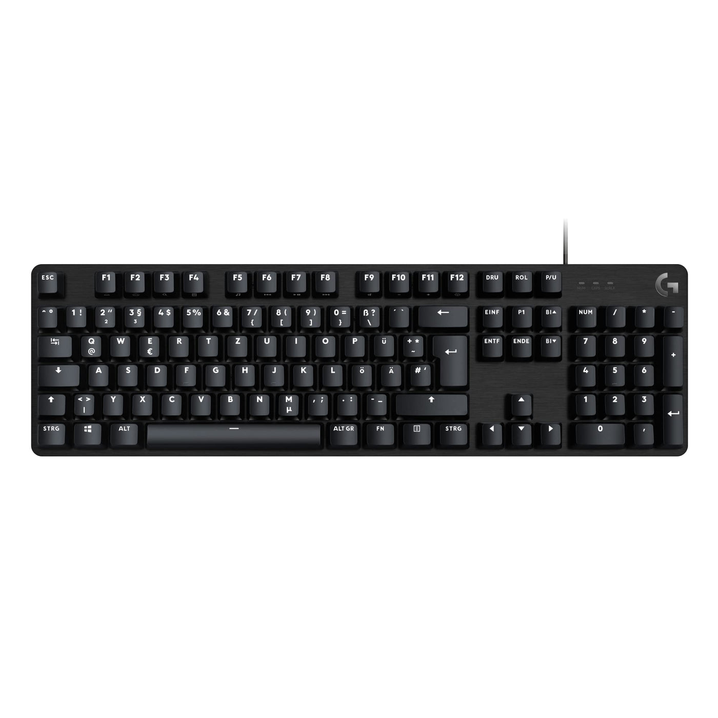 Logitech G413 SE Mechanische Gaming-Tastatur - Mit Hintergrundbeleuchtung, taktilen mechanischen Schaltern, Anti-Ghosting, Kompatibel mit Windows, macOS, Deutsches QWERTZ-Layout - Schwarz