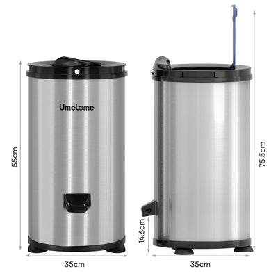 Wäscheschleuder 3200 U/min Umelome, 4KG, Energie-und Stromsparschleuder wäscheschleudern, Energieklasse A+++, Silber [Energieklasse A+++]