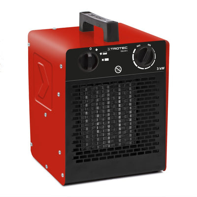 TROTEC Keramik Heizlüfter TDS 20 C – Heizleistung 2 kW / 3 kW – Elektroheizer Luftmenge 180 m³/h – Elektroheizung mit Thermostat