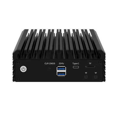 HUNSN Micro Firewall Appliance, Mini PC, pFsense, Mikrotik, OPNsense, VPN, Router PC, Intel N5105, RJ03, AES-NI, 4 x Intel 2.5GbE I226-V LAN, Type-C, TF, M.2 WiFi 6 Slot, 8G RAM, 64G SSD