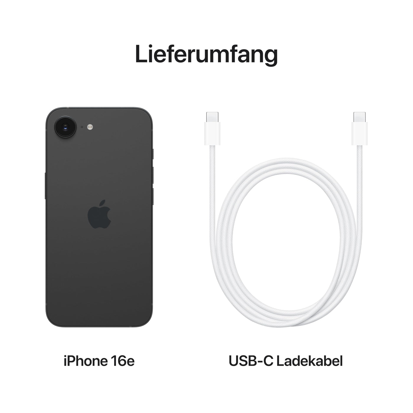 iPhone 16e 128 GB: Entwickelt für Apple Intelligence, A18 Chip, Gigantische Batterielaufzeit, 48 MP Fusion Kamera, 6,1" Super Retina XDR Display, Weiß