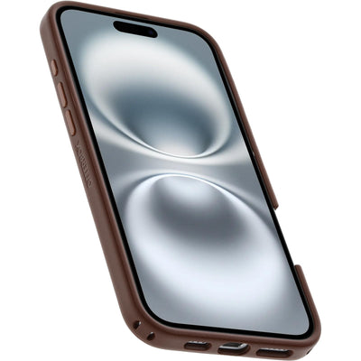 OtterBox Symmetry Series MagSafe Hülle für iPhone 16 Plus, stoßfest, sturzsicher, dünne Schutzhülle, 3X mehr Stürze als nach Militärstandard, Braun