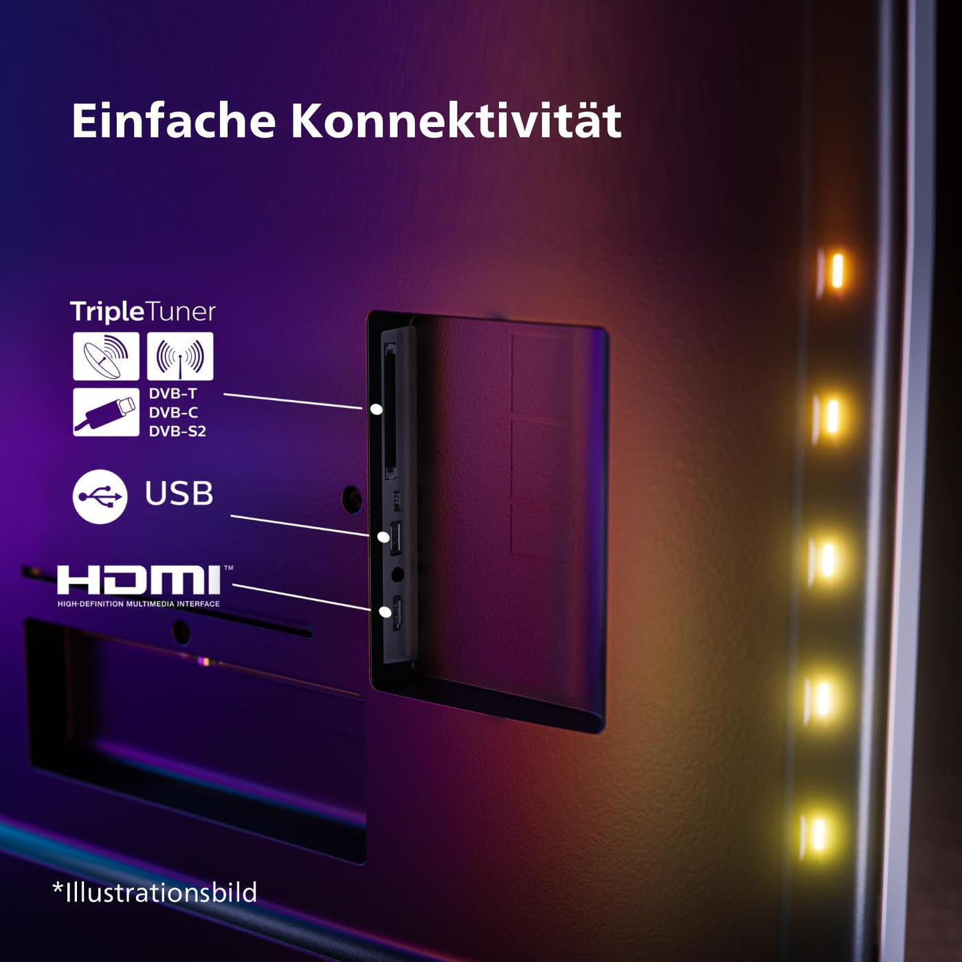 Philips Ambilight 75PUS8909 4K LED Smart TV - 75-Zoll Display mit Pixel-präziser Ultra HD Titan OS Plattform und Dolby Atmos-Klang. Funktioniert mit Alexa und Google Sprachassistent – Anthrazitgrau