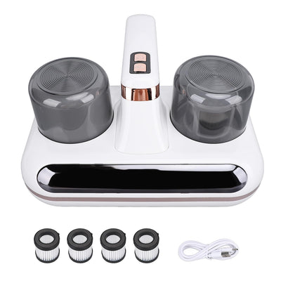 Jiawu Staubsauger des Bett-16Kpa, Akku-Matratzenstaubsauger mit 4 Waschbaren Ersatzfiltern, Leistungsstarker Hand-Tiefenreiniger mit Saugfunktion Zum Staubsaugen von Betten, Laken, Sofas