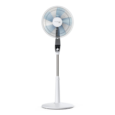 Rowenta VU5640 Standventilator Turbo Silence Extreme | 4 Geschwindigkeitsstufen | Nachtmodus | Turbostufe | Automatische Oszillation | Bis zu 80 m³/Min. Luftzirkulation, Grau/Antrazit/Weiß