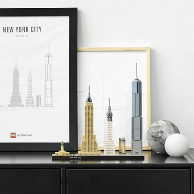 LEGO Architecture New York City Set, Skyline-Modellbausatz mit World Trade Center und Freiheitsstatue, Basteln für Erwachsene, Home und Büro-Deko, Geschenke für Frauen und Männer 21028