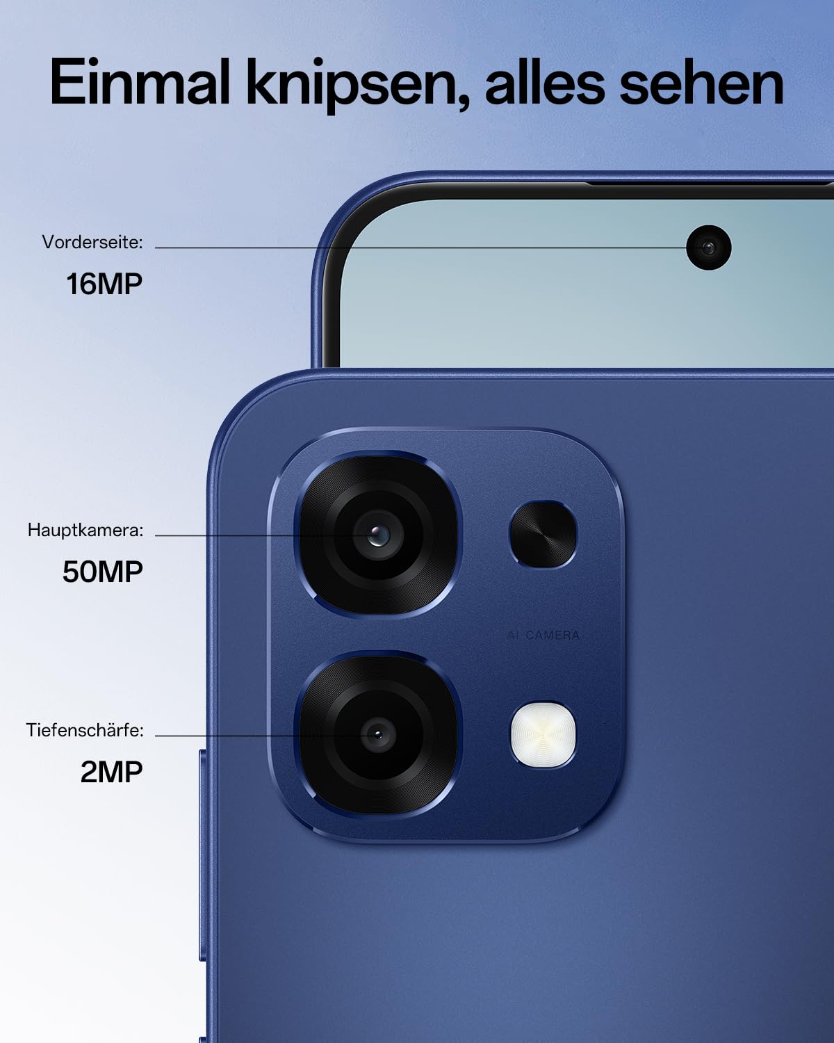 OPPO A6 Pro 5G 8+256GB, KI-Android-Smartphone (freigeschaltet), 6,57-Zoll 120Hz AMOLED-Display, 50+16-MP-KI-Kamera, 6500-mAh-Akku, IP69, Stellar Black (inkl. 80-W-SUPERVOOC-Ladegerät & Kopfhörer)