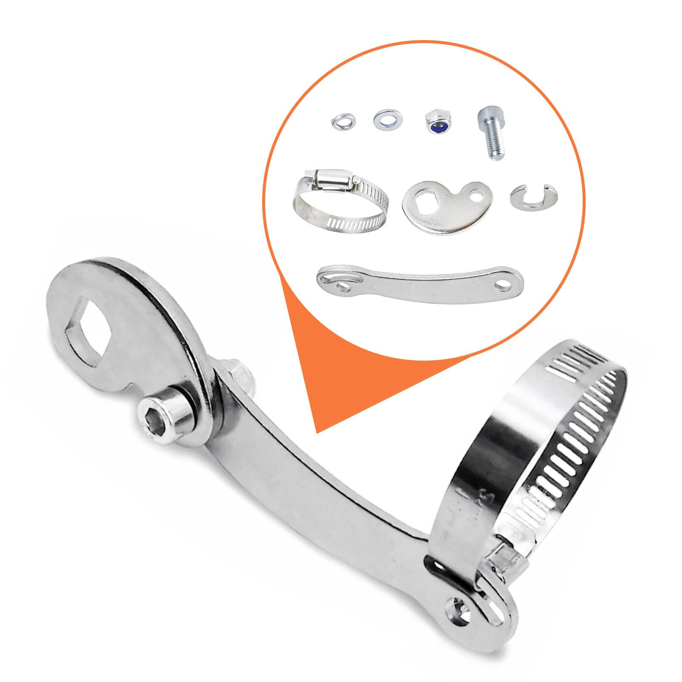 kingsea 2pcs Torque Arm Conversion Kit, M14 Durable Universal Electric Bike Conversion Kit as Bike Accessories Kit for Electric Bicycle Front or Rear Hub Motors