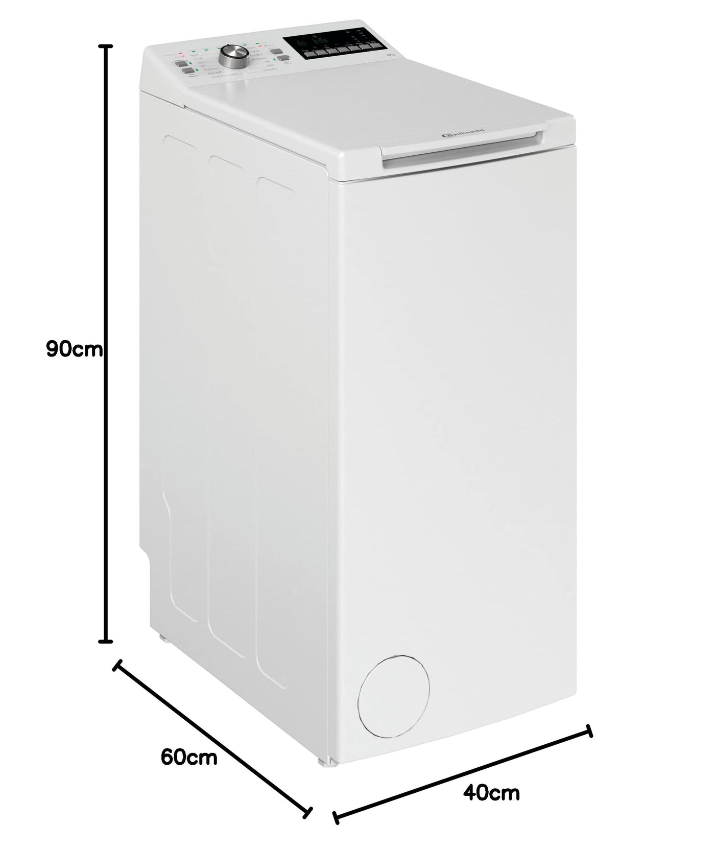 Bauknecht WTL 56313 C Toplader-Waschmaschine / 6 kg/EEK C / 1151 UpM/Antiflecken-Programm/FreshFinish/Startzeitvorwahl/Kurz 30'/ Kaltwäsche-Option/Mehrfachwasserschutz+