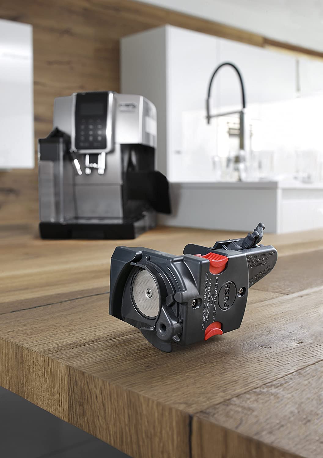 De'Longhi DINAMICA ECAM 350.35.W - Vollautomatische Kaffeemaschine, 1.8 l, weiß – (freistehend, Maschine Espresso Kaffeemaschine, weiß, LCD-Display, 1,8 l)