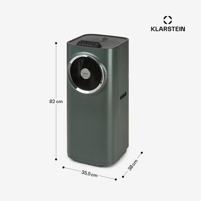 Klarstein Mobile Klimaanlage mit Abluftschlauch, 5-in-1 Klimagerät, Ventilator, Luftentfeuchter, Luftreiniger & Nachtmodus, App-Steuerung, Kleine & Portable Klimaanlage für Wohnung & Büro, 10000 BTU