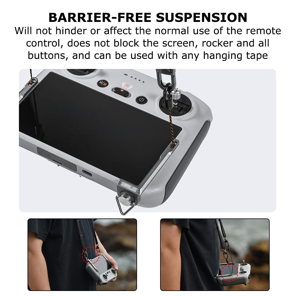 Gurt für DJI RC/RC 2/ RC Pro Controller Umhängeband, Afenau 3 in 1 Drohne Zubehör, Einstellbar Gurt Schlüsselband, Controller Halsband Tragegurt für DJI Mini 4 Pro/Mini 3 Pro/Mavic 3/Air 3/Mini 3