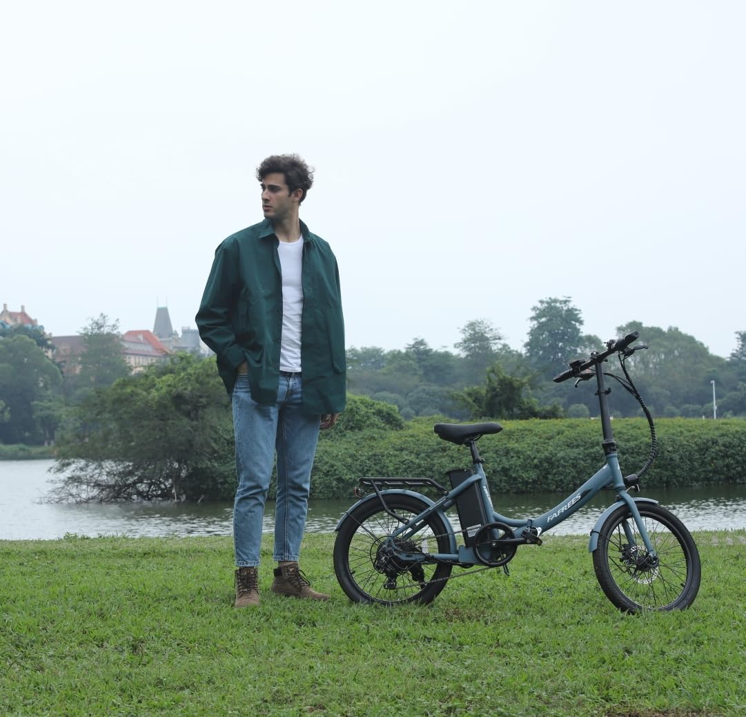 Fafrees F20 Lite, Klapprad e-Bike 20 Zoll, Elektrofahrrad 36V 16.75Ah, City EBike Herren Damen 250W 25km/h, e-Bike klapprad Reichweite bis zu 65-130 km E-Fahrrad, Schwarz
