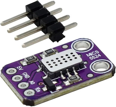TECNOULAB 2 Stück MICS-5524 Luftqualitäts-Gassensormodul Kohlenmonoxid Wasserstoff Methan