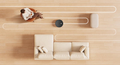Xiaomi Robot Vacuum E5 – Saug- und Wischroboter mit 2000Pa Saugleistung, 400ml Staubbehälter, 110 Min. Akkulaufzeit, intelligente Navigation, App- & Sprachsteuerung, Schwarz