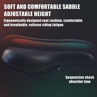 Wasd3Pods 16" 20" 22" Mountainbike, Klapp-Mountainbike Aus Kohlenstoffstahl, Mit Doppelscheibenbremse, 7-Gang-MTB-Fahrrad, Höhenverstellbar, Für Männer Und Frauen,Black-16