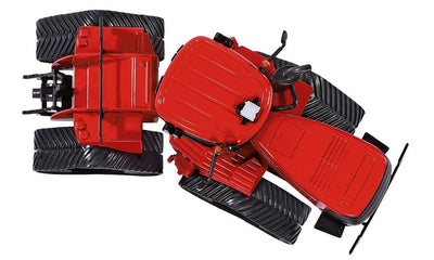 siku 3275, Case IH Quadtrac 600 Raupenschlepper Traktor, 1:32, Metall/Kunststoff, Rot, Funktionales Knickgelenk und siku-Heck-Kupplung
