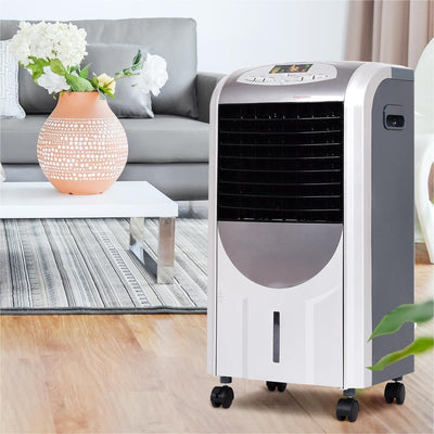 SOARS Klimaanlage mobil 5 in 1, Kühlung, Heizung, Luftreiniger, Luftbefeuchter & Ventilator, Klimagerät mit 3 Geschwindigkeiten, 8H Timer, LED Anzeige, Heizlüfter inkl. Fernbedienung & 7L Wassertank