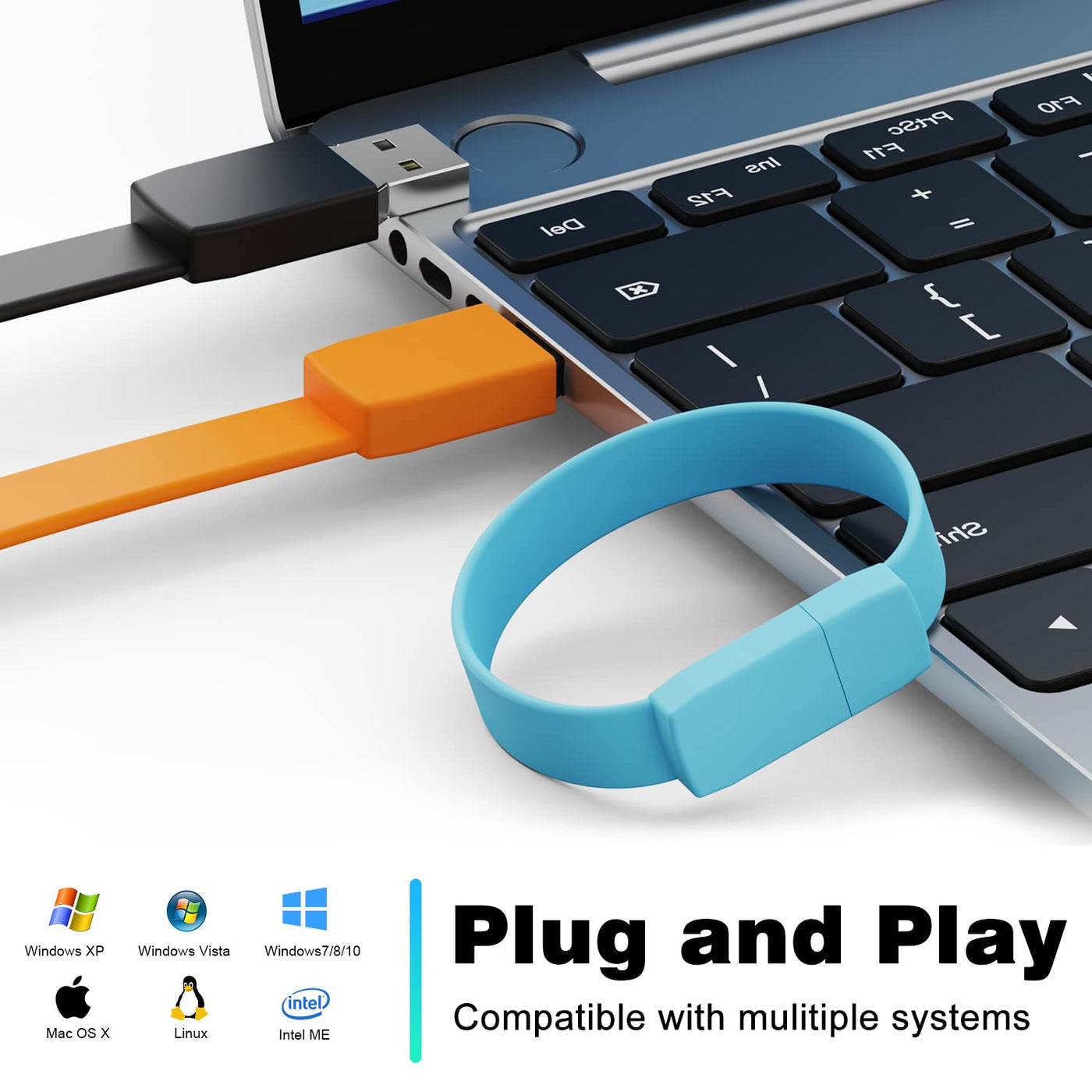 USB Stick 8GB 10 Stück Speichersticks Armband Bunt USB 2.0 Memory Sticks 8 GB 10er Pack Mehrfarbige Flash Drives Datenspeicher Pendrive USB 2.0 Flash Laufwerk for by FEBNISCTE