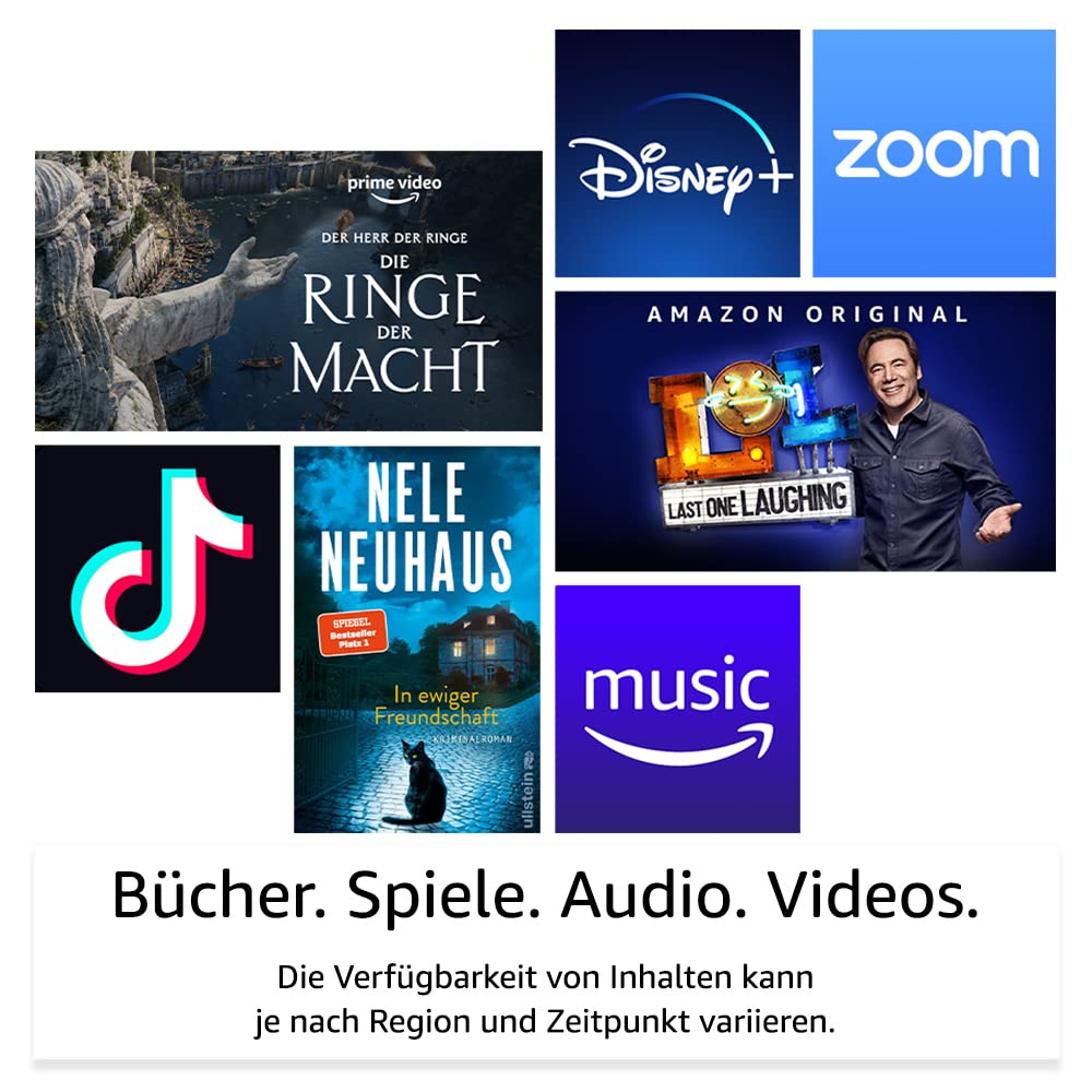 Zertifiziert und generalüberholt Fire HD 8-Tablet, 8-Zoll-HD-Display, 32 GB, 30% schnellerer Prozessor, für Unterhaltung unterwegs (2022), schwarz, mit Werbung