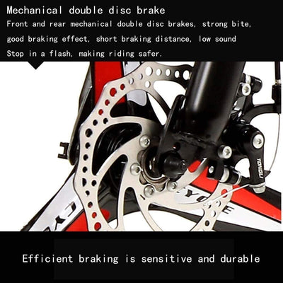 MU Fahrrad, 24 Zoll 21/24/27/30 Geschwindigkeit Mountain Bikes, Hard Tail-Gebirgsfahrrad, Leicht Fahrrad Mit Verstellbarem Sitz, Doppelscheibenbremse,Schwarz Grün,24 Geschwindigkeit