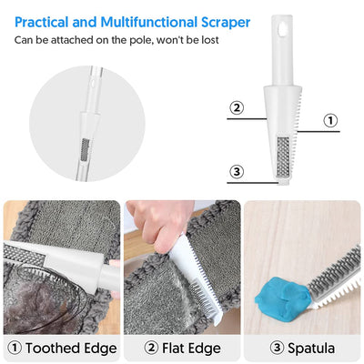 Sprühwischer Bodenwischer, FORSPEEDER Wischmopp mit Sprühfunktion mit 410ml Wassertank Trocken-Nassmopp Sprühwischer Bodenwischer mit 3 Waschbaren Mikrofaser Pads Wischer Boden Spray Mop