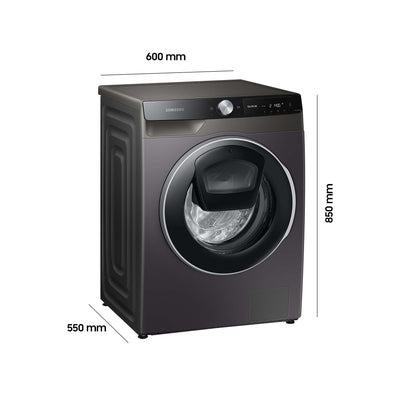 Samsung WW80T654ALX/S2 Waschmaschine 8 kg, 1400 U/min, Ecobubble, AddWash, WiFi SmartControl, Hygiene-Dampfprogramm, Inox
