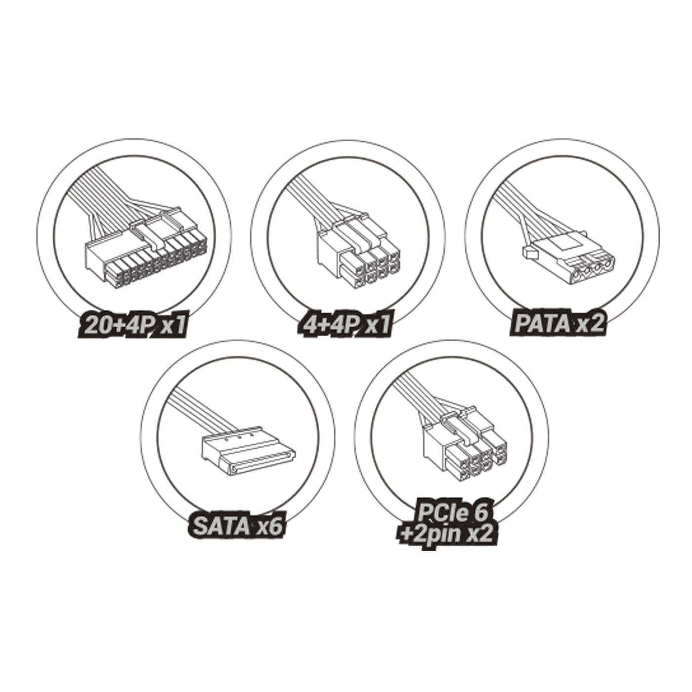 Mars Gaming MPIII750, PC ATX 750W Netzteil, 5 Jahre Garantie, Silent AI-RPM Technologie, 85% Wirkungsgrad, Schwarz