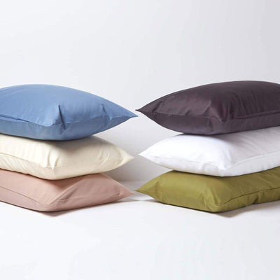 Homescapes 2-teiliges Premium-Bettwäsche-Set anthrazit aus 100% ägyptischer Baumwolle,1 Bettbezug 155x220 cm & 1 Kissenbezug 80x80 cm