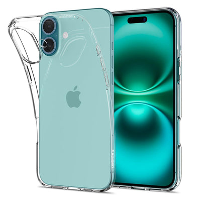 Spigen Liquid Crystal Hülle Kompatibel mit iPhone 16 -Crystal Clear