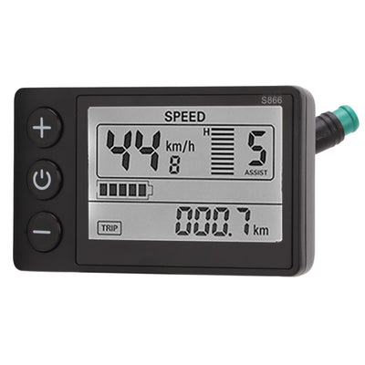 BuyWeek E-Bike-Umrüstsatz, 15 A 36 V 48 V Fahrradmotor-Controller mit S866-Panel 1 auf 2 Kabel-Controller-Kit für E-Bike