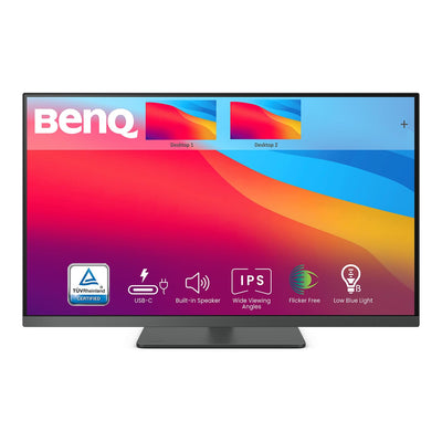 BenQ PD3205U Grafiker Monitor (AQCOLOR Technologie, 32 Zoll, 4K UHD, IPS, USB-C Charging, DP / HDMI, KVM,Hardware kalibriert, Höhenverstellbar), MacBook kompatibel, Schwarz