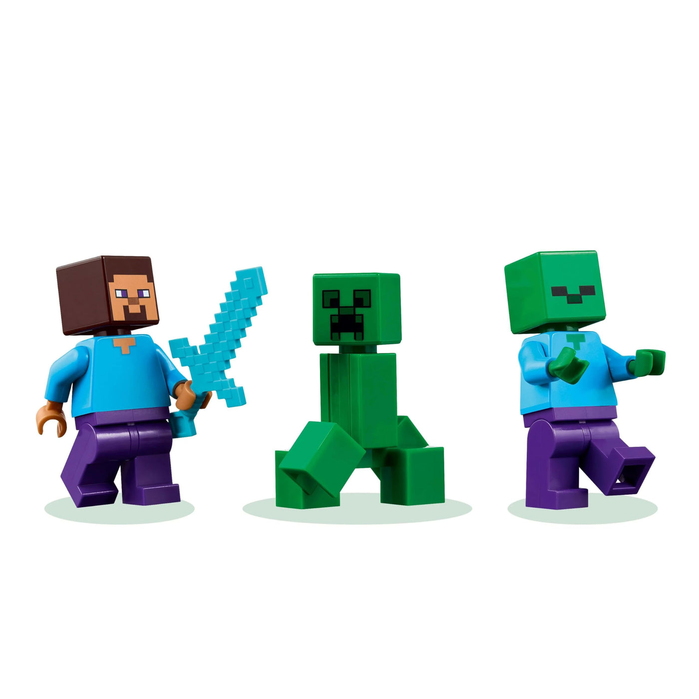 LEGO Minecraft Das TNT-Dschungelhaus - Gamer Spielzeug für Kinder - Interaktives Spielset mit Boot, Steve-, Creeper- und Zombie Minifiguren - Gaming Geschenk für Mädchen & Jungen ab 8 Jahren - 21275