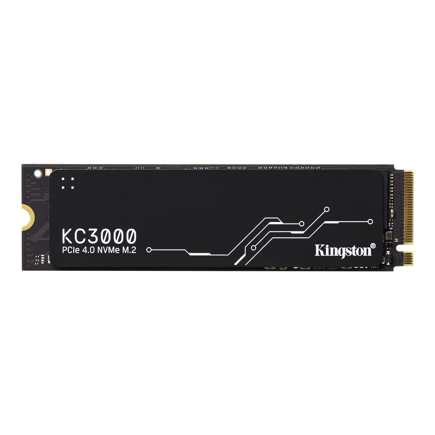 Kingston KC3000 PCIe 4.0 NVMe M.2 SSD - Hochleistungsspeicher für Desktop- und Laptop-PCs -SKC3000S/1024G Schwarz 1024GB