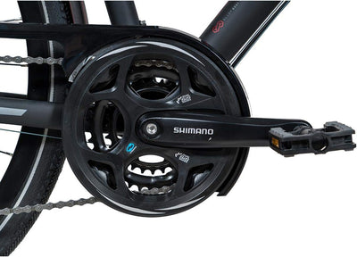 Airtracks Herren Trekking Fahrrad 28 Zoll Trekkingbike TR.2830 Trekkingrad Bike City 24 Gang Shimano ALIVIO RD-M3100 SGS Kettenschaltung Nabendynamo Schwarz Matt - Herren 56cm Körpergröße 175-185cm