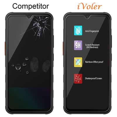 ivoler 3 Stück Schutzglas Schutzfolie für Samsung Galaxy Xcover 7 / Samsung Galaxy Xcover 6 Pro, 9H Härte Schutz Glas, HD Klar Displayschutzfolie, Anti-Kratz Folie, Anti-Bläschen