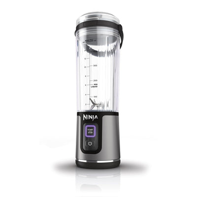 Ninja Blast Tragbarer Mixer / Blender / Smoothie Maker, 530ml Becher, Auslaufsicherer Deckel, Leistungsstarker Mini Standmixer, Kabellos & Wiederaufladbar, Zerkleinert Eis & Obst, Schwarz, BC151EUBK