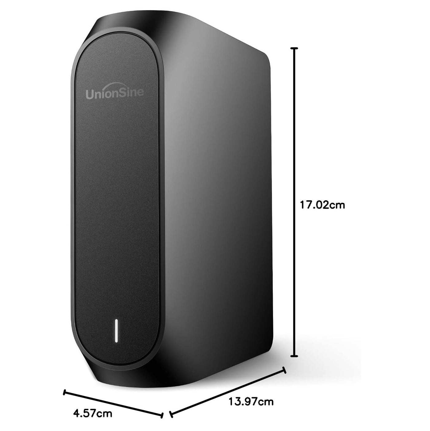 UnionSine 10TB Externe Festplatte, 3,5 Zoll USB 3.0 Backups HDD Tragbarefür für PC, Mac, TV, PS4, Schwarz HD3510