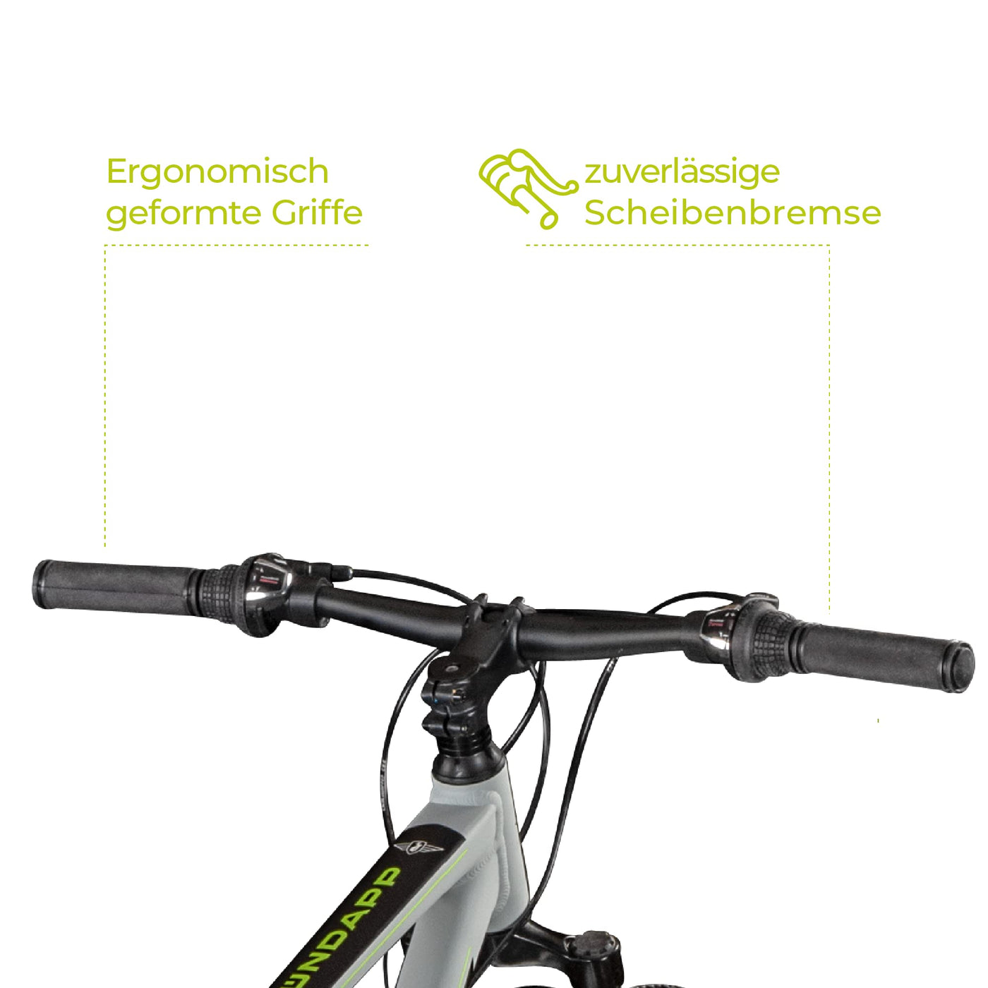 ZÜNDAPP Mountainbike 650B Hardtail MTB 27,5 Zoll FX27 Fahrrad 21 Gänge Shimano (grau, 48 cm)