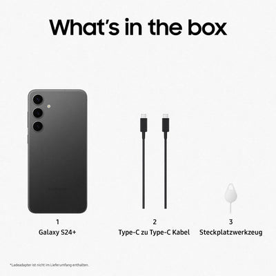 Samsung Galaxy S24+ AI Smartphone, Android-Handy ohne Vertrag, 12 GB RAM, 512 GB Speicher, 50-MP-Kamera, Lange Akkulaufzeit, Onyx Black, 3 Jahre Herstellergarantie