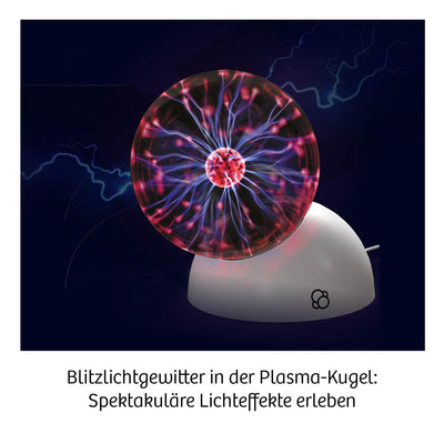 KOSMOS 676896 Plasma Planet, 12 cm Plasmakugel mit Sound-Sensor, Experimentierkasten für Kinder ab 8 Jahre zum Thema Physik