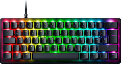 Razer Huntsman V3 Pro Mini - Analoge optische E-Sport-Tastatur im 60% Format Snap Tap & Rapid Trigger (Schnell-Feuer Modus, Mehrzweck Tasten, Doubleshot-PBT-Tastenkappen) DE-Layout | Schwarz
