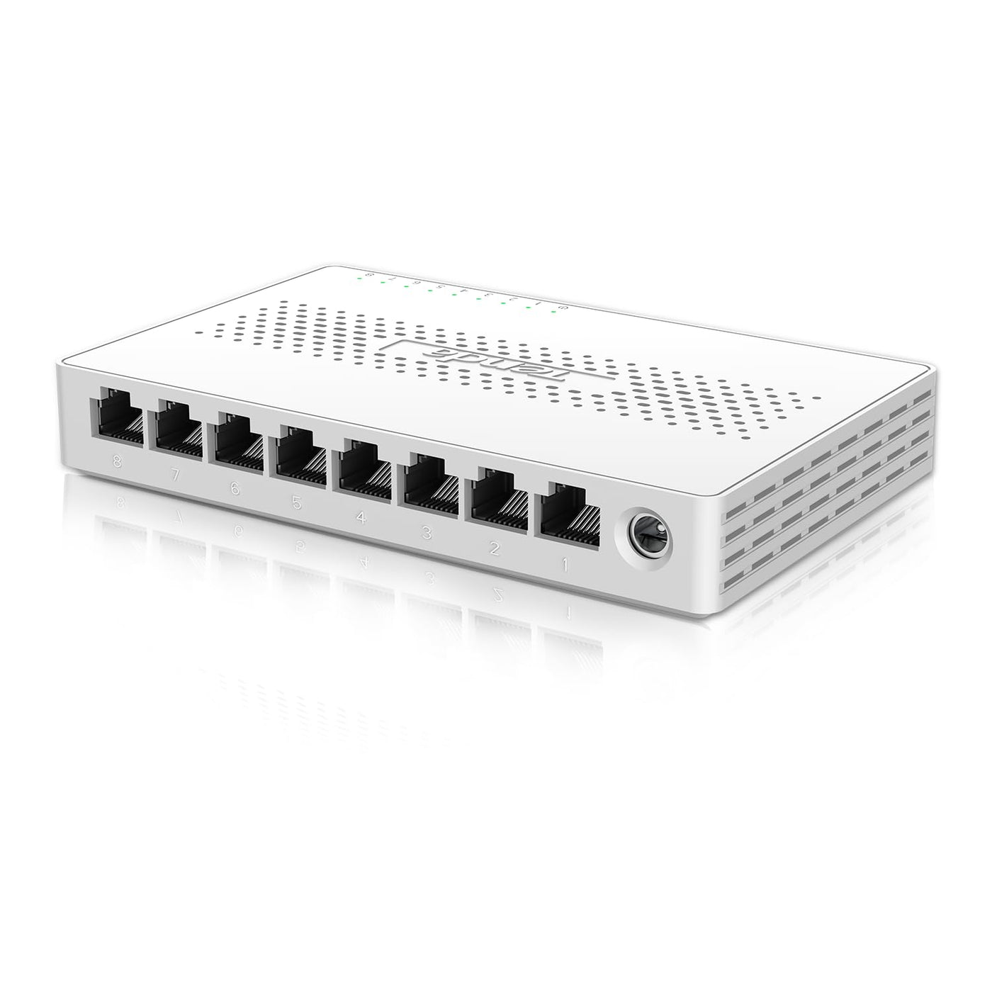 Tenda Switch 8 Port 2.5 Gigabit Netzwerk Switch LAN Switch (Plug-and-Play LAN Splitter LAN Verteiler, Unmanaged, Lüfterlos, Ideal für 2,5G NAS, Server, WiFi 6/7 AP, Gaming-PC) (SE108)