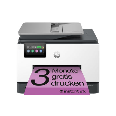 HP OfficeJet Pro 9132e Multifunktionsdrucker, 30€ Cashback, 3 Monate gratis drucken mit HP Instant Ink inklusive, HP+, Drucker, Scanner, Kopierer, Fax, WLAN, LAN, Duplex, Airprint, Grau-Weiß